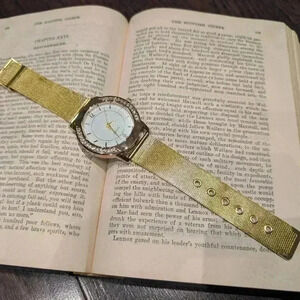 Goldtone  mesh watch